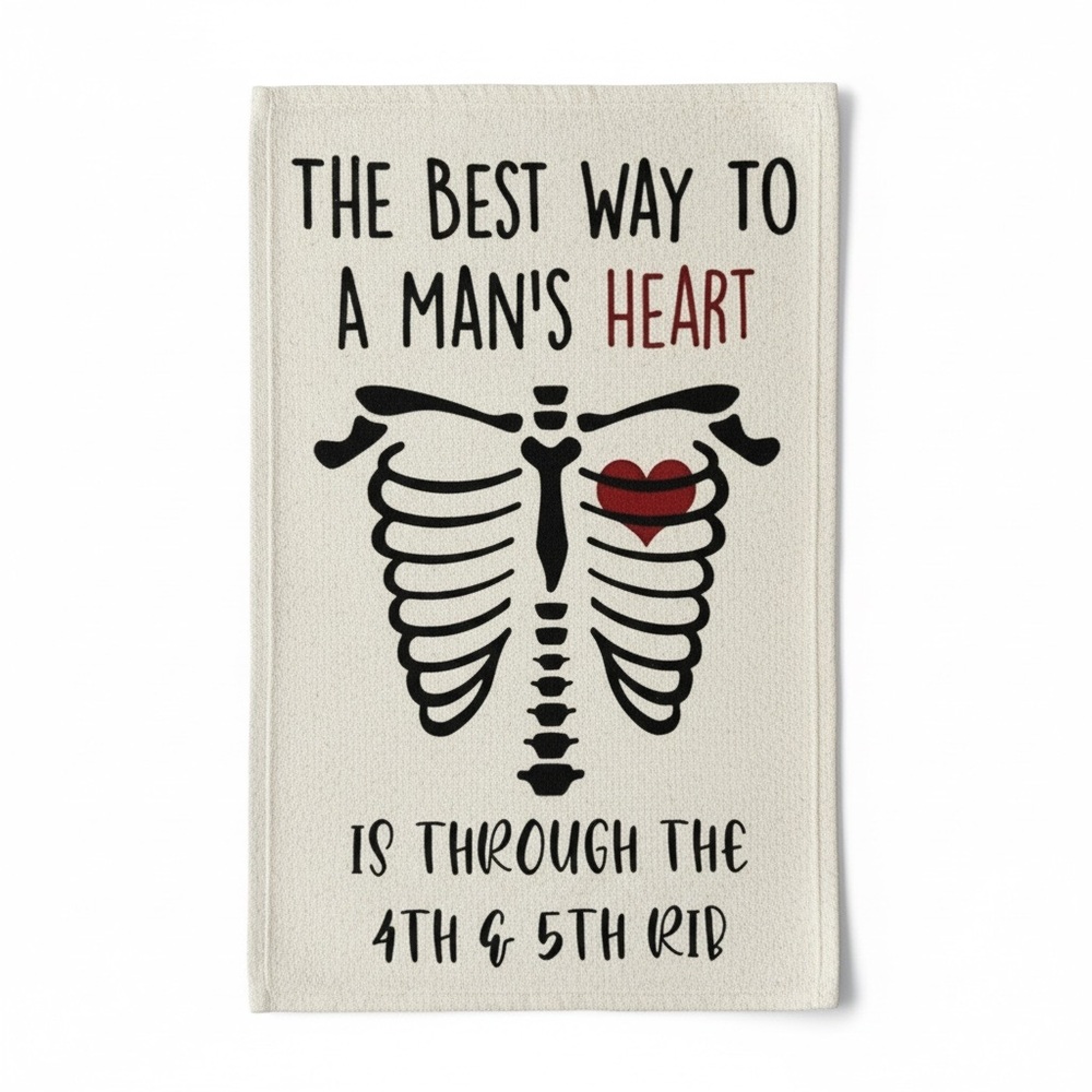 Cream Humorous Kitchen Towel